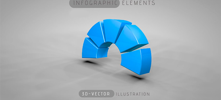 Уроки по созданию элементов инфографики в 3D
