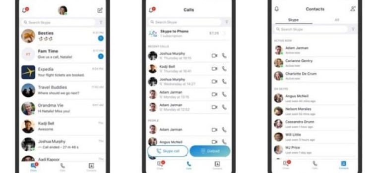 Microsoft провела очередной редизайн Skype