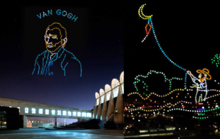 600 дронов «нарисовали» картины Ван Гога в ночном небе