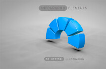 Уроки по созданию элементов инфографики в 3D