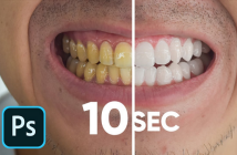 Простой лайфхак: как за 10 секунд отбелить зубы в Photoshop